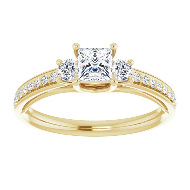 square-14K Yellow gold