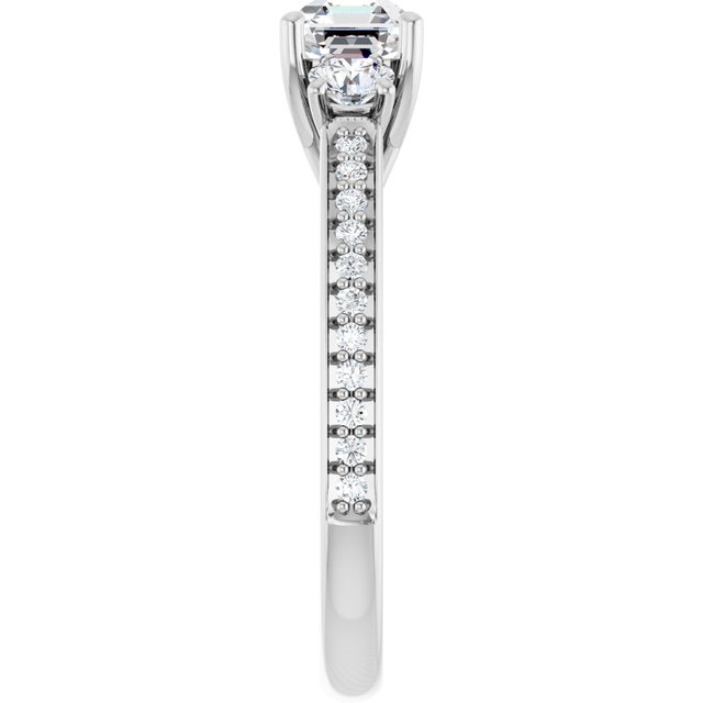 asscher-14K White gold