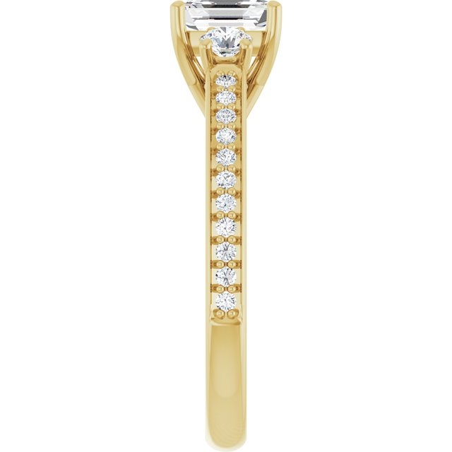 emerald-14K Yellow gold