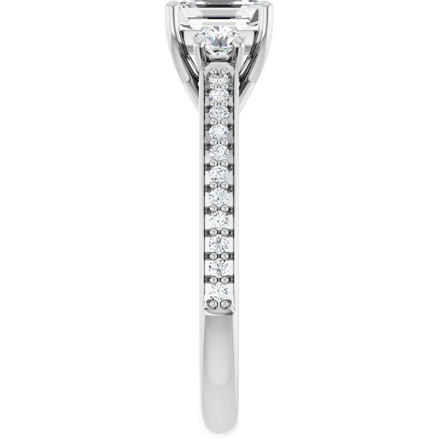 emerald-14K White gold