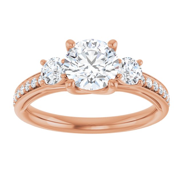 round-18K Rose gold