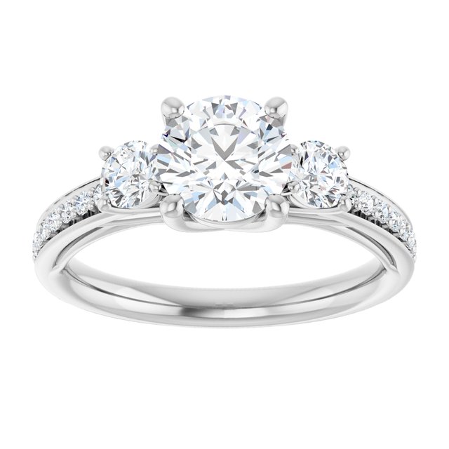 round-18K White gold