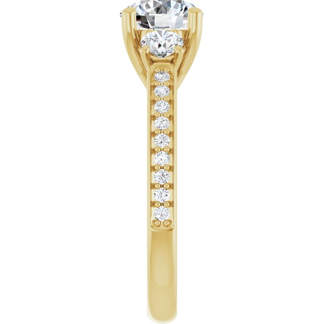 round-14K Yellow gold