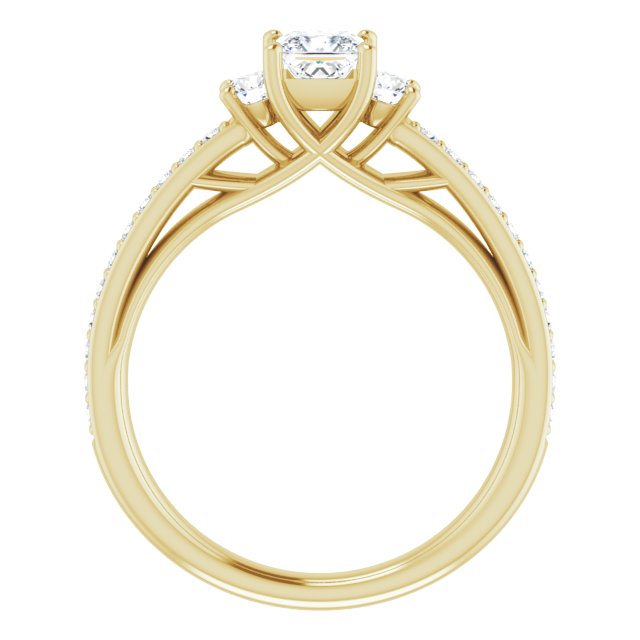 square-14K Yellow gold