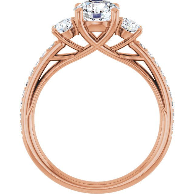 round-18K Rose gold