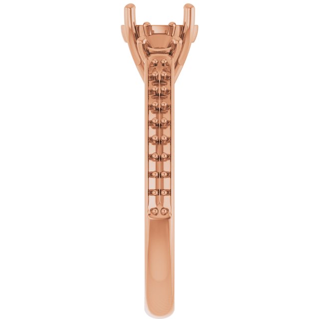 oval-10K Rose gold
