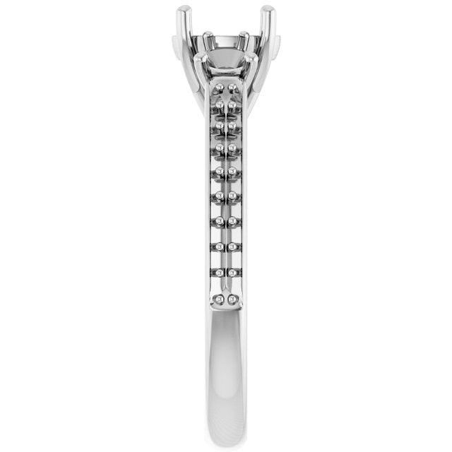 oval-14K White gold