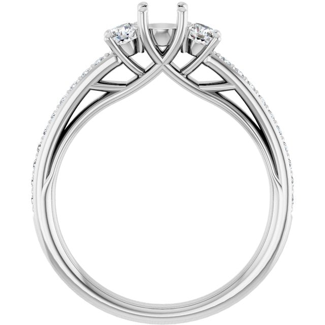 round-14K White gold