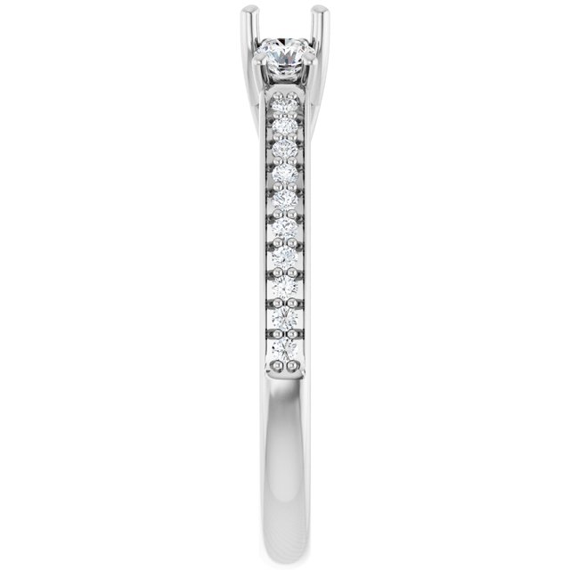 round-14K White gold