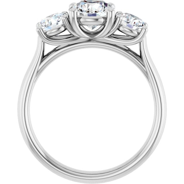 round-14K White gold