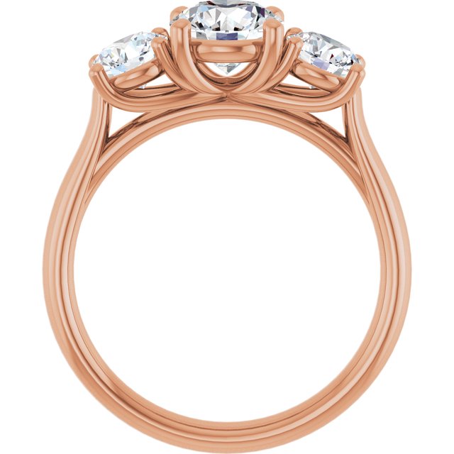 round-14K Rose gold