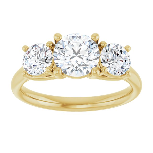 round-14K Yellow gold