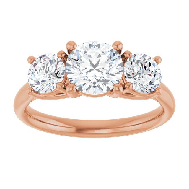 round-14K Rose gold