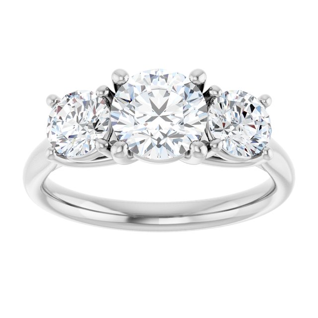 round-14K White gold
