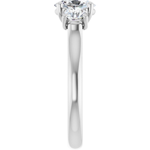 oval-14K White gold