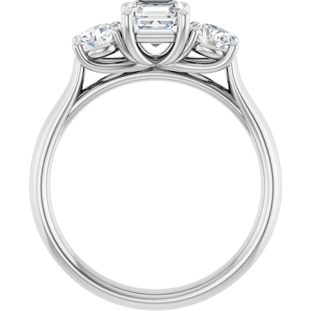 asscher-14K White gold