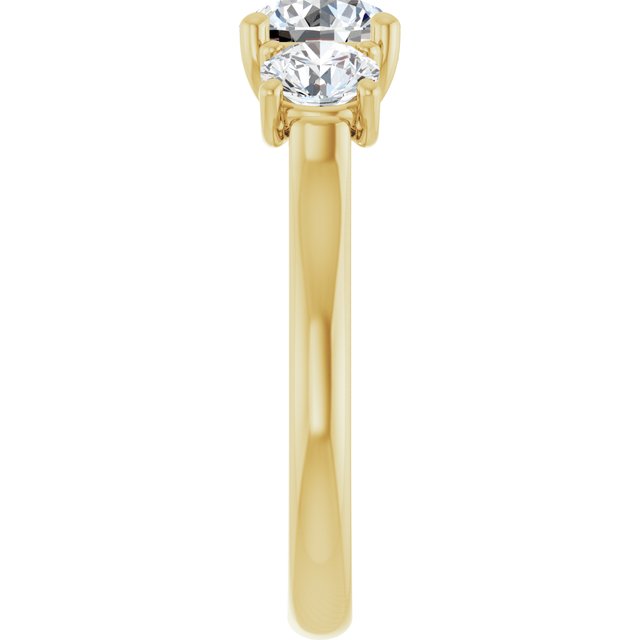 round-14K Yellow gold