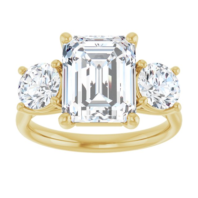 emerald-14K Yellow gold