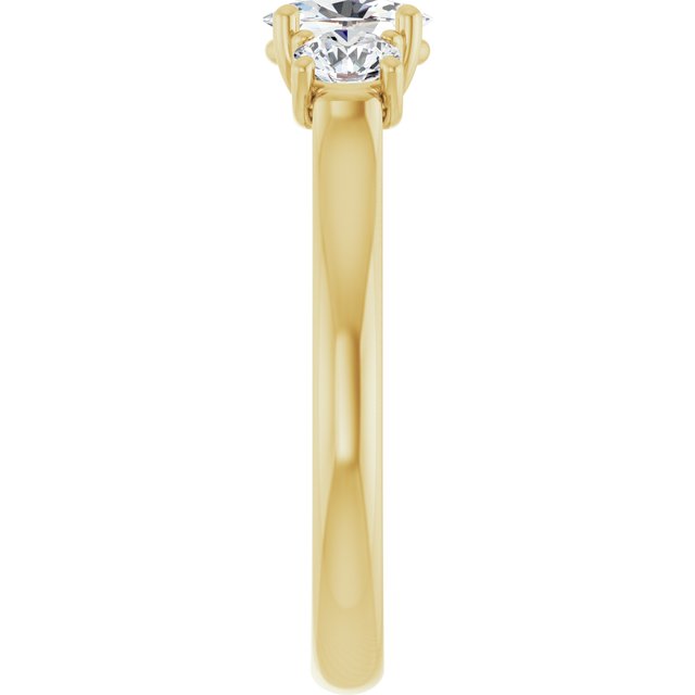 oval-14K Yellow gold
