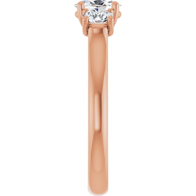 oval-14K Rose gold