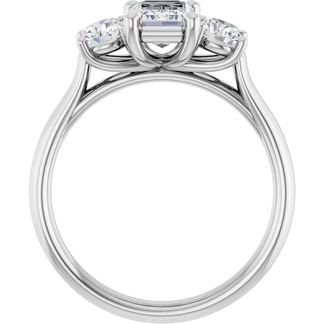 emerald-14K White gold