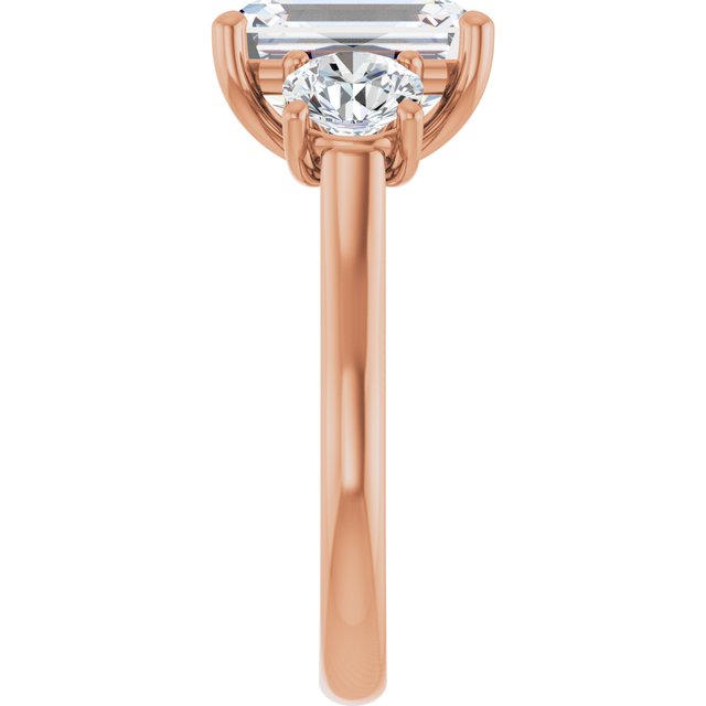 emerald-14K Rose gold