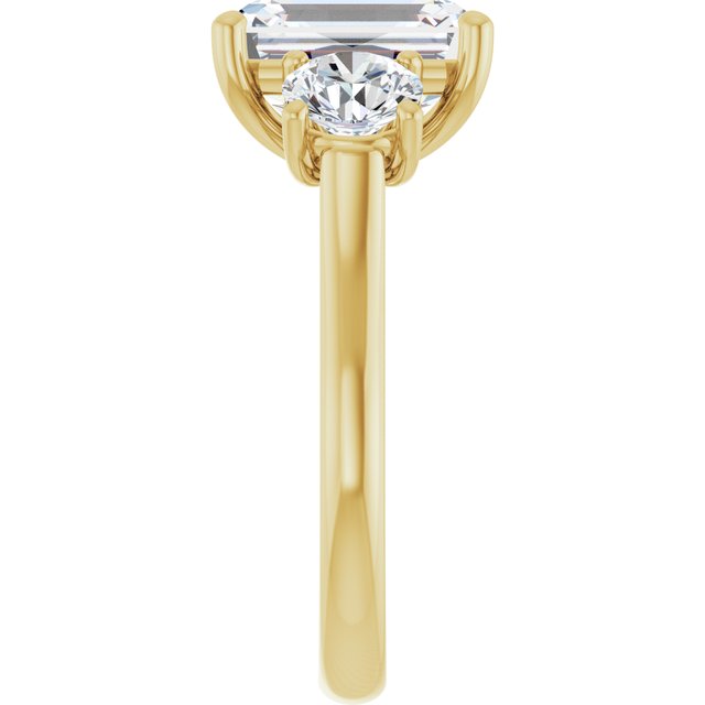 emerald-14K Yellow gold