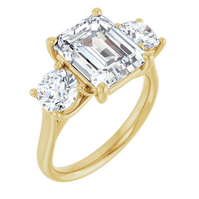 emerald-14K Yellow gold