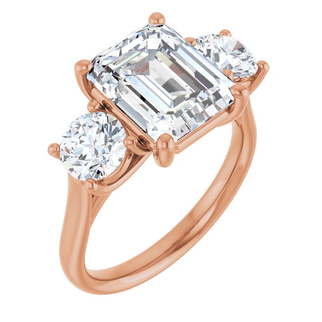 emerald-14K Rose gold