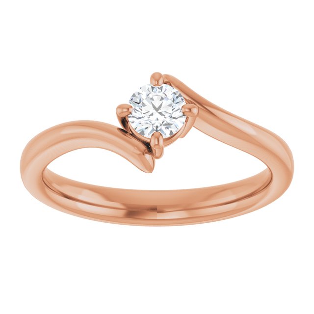 round-14K Rose gold