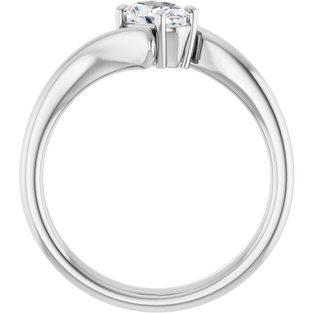 oval-14K White gold