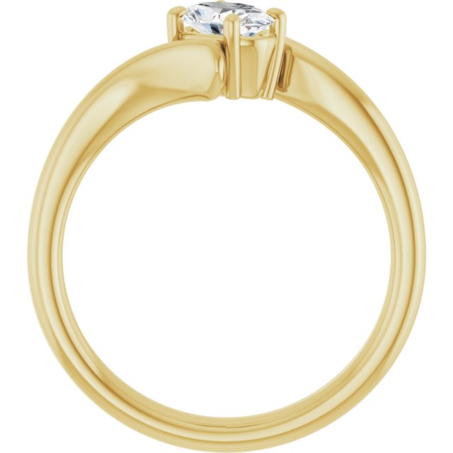 oval-14K Yellow gold