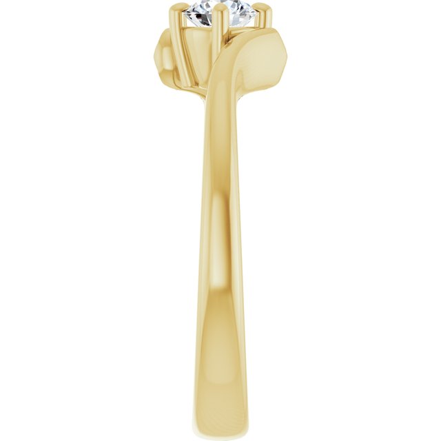 round-14K Yellow gold
