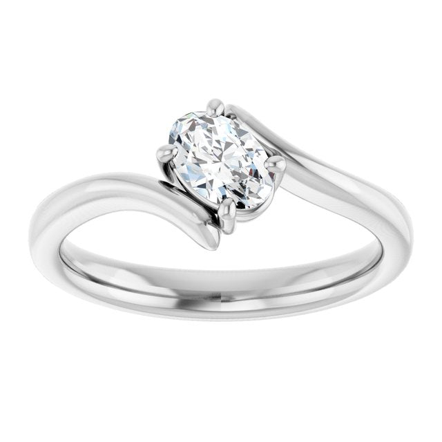 oval-10K White gold