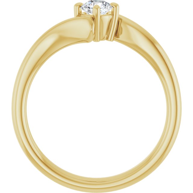 round-18K Yellow gold