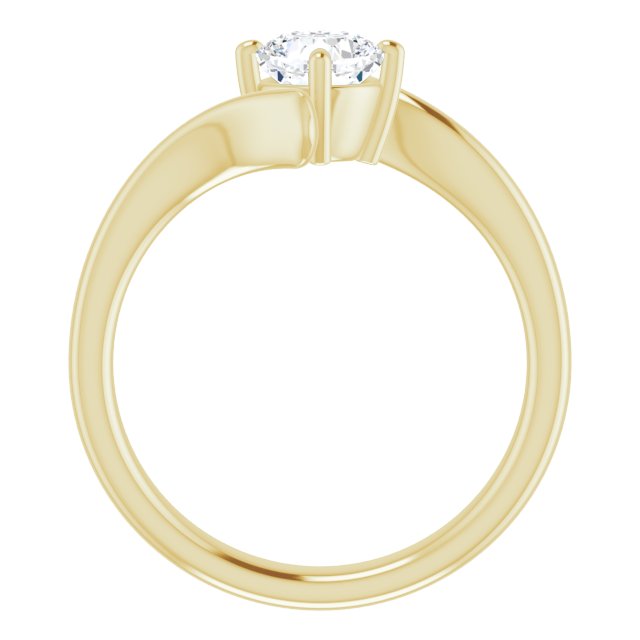 cushion-14K Yellow gold