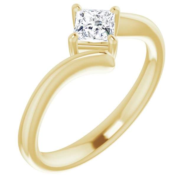 square-18K Yellow gold