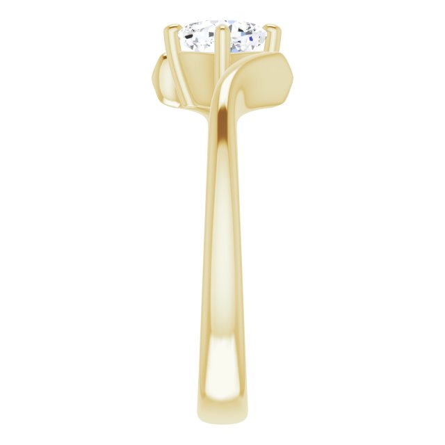 cushion-14K Yellow gold