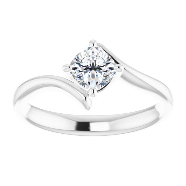 cushion-18K White gold