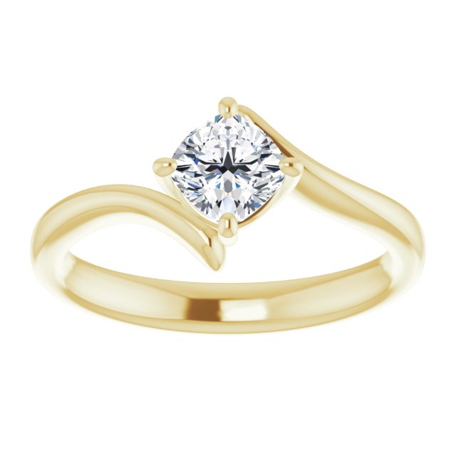 cushion-10K Yellow gold