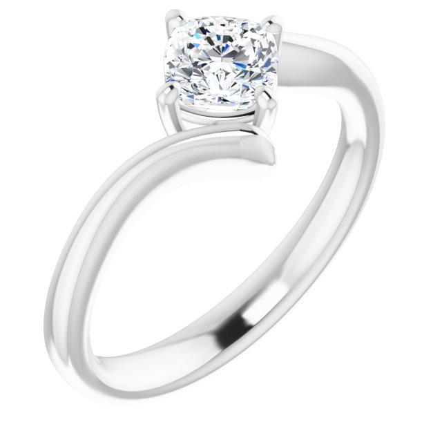 cushion-14K White gold