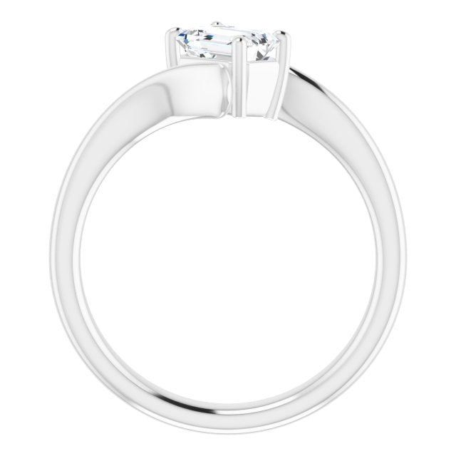 emerald-10K White gold