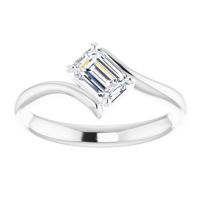 emerald-14K White gold