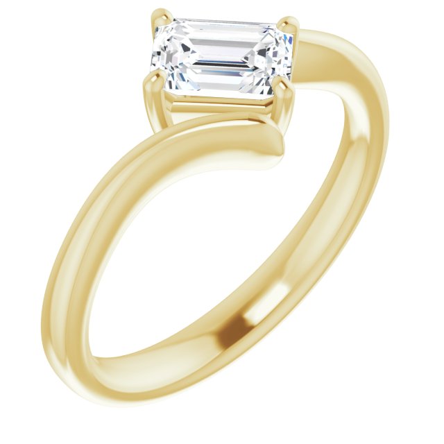 emerald-14K Yellow gold