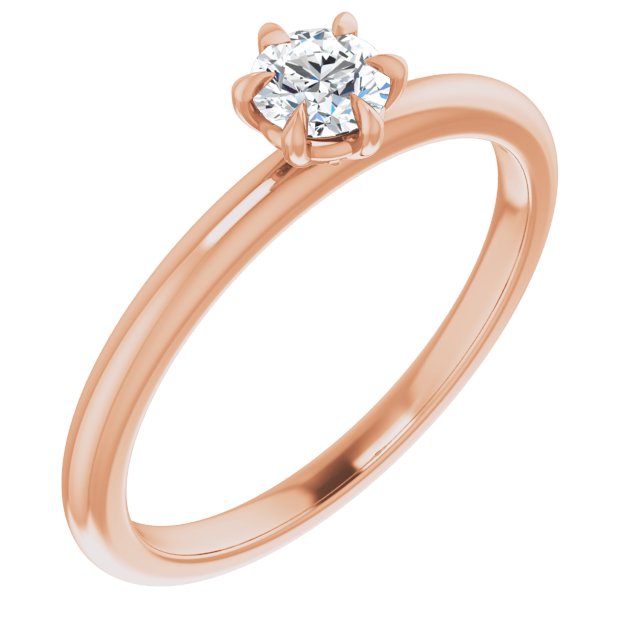 round-10K Rose gold