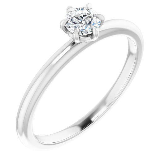 round-10K White gold