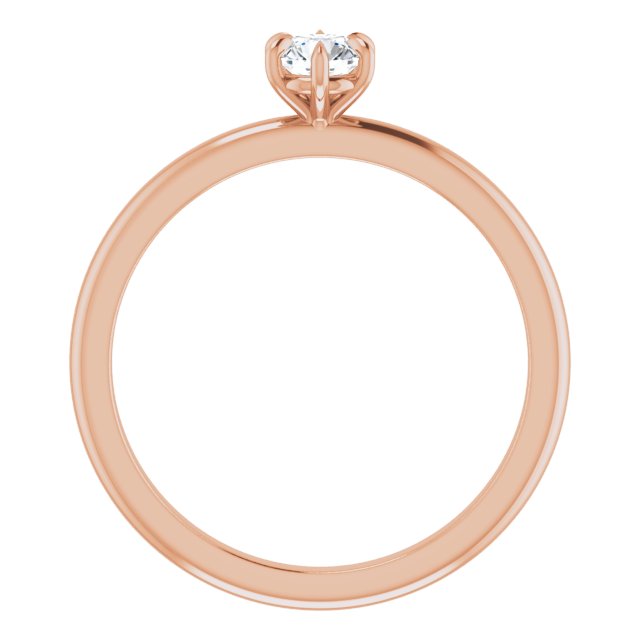 round-14K Rose gold
