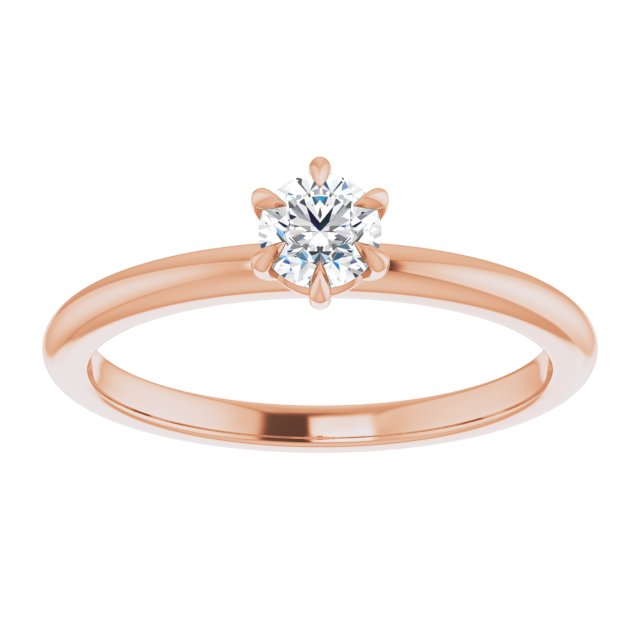 round-14K Rose gold