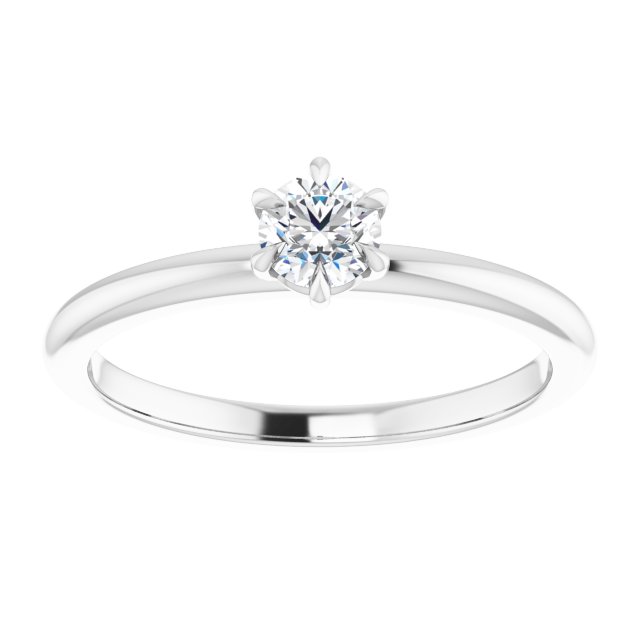 round-14K White gold