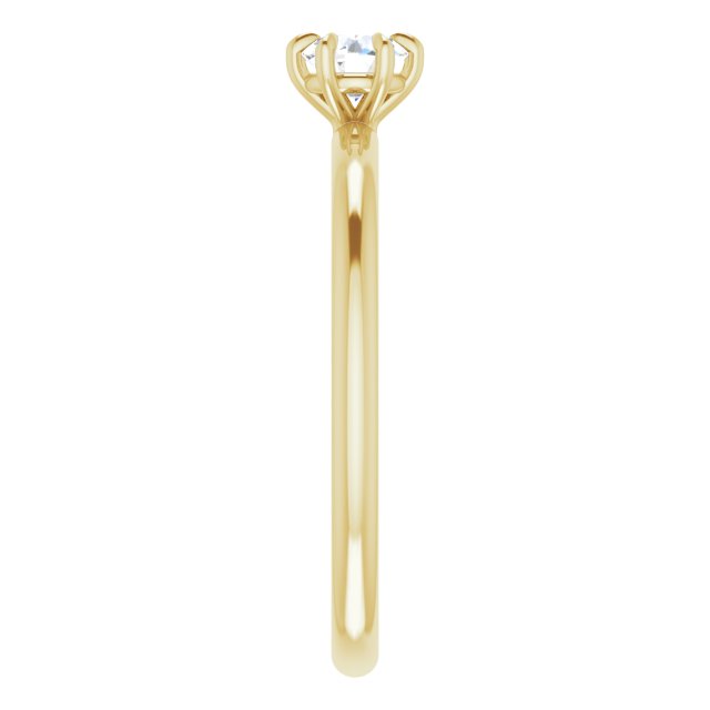 round-14K Yellow gold